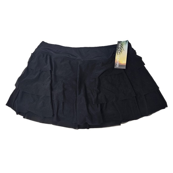 Beach House Other - BEACH HOUSE Cadence Swim Skort, Paloma Beach Black, Ruffled, Size 12, EUC w/Tag